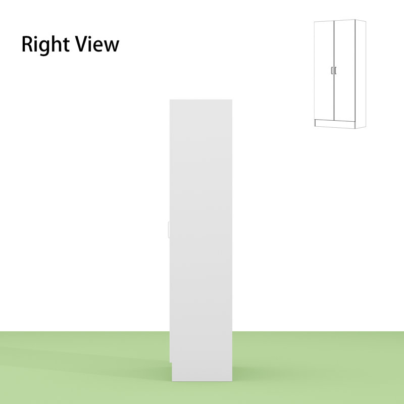 White Wardrobe For Compact Homes