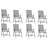 Luverta 8 - Person Patio Dining Set with Rectangular Table