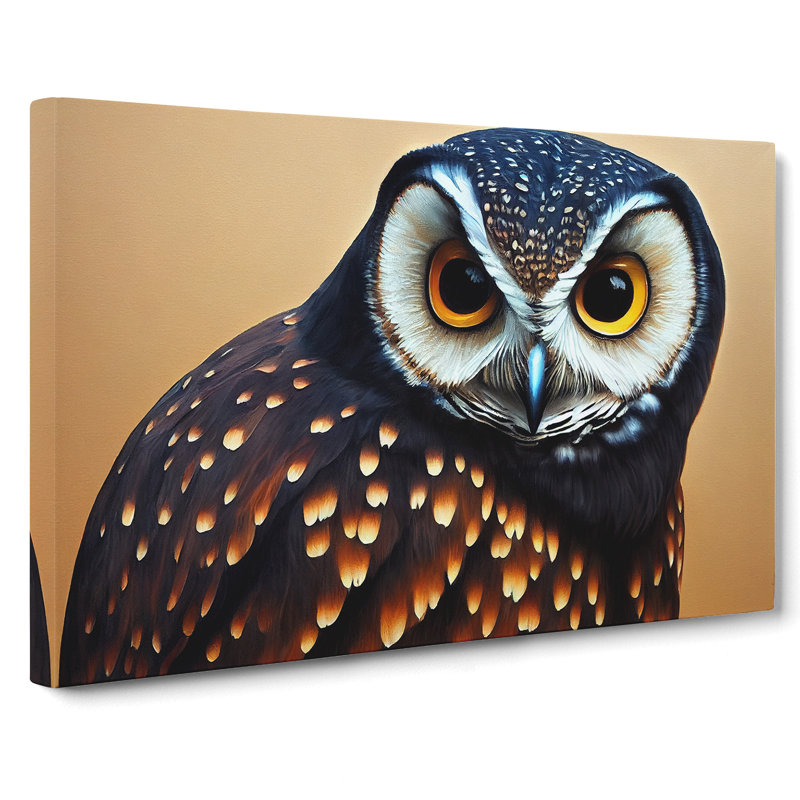 Face Of An Owl Vol.6 - Wrapped Canvas Print, 50cm H x 76cm W x 3cm D