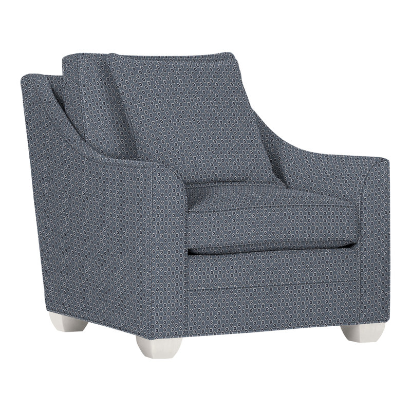 Chaise 37,5 po Nicholas, Perigold Rise Indigo, Casablanca