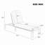 Chaise longue d'extérieur 76,3 po Donnie-1995703383
