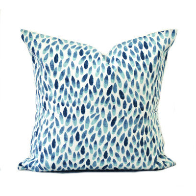 Housse de coussin carré 100% coton Lotus Italian Denim