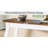 70.9" Vintage French Console Table - Extra Long Sofa Table Behind Couch W/ 2 Shelves