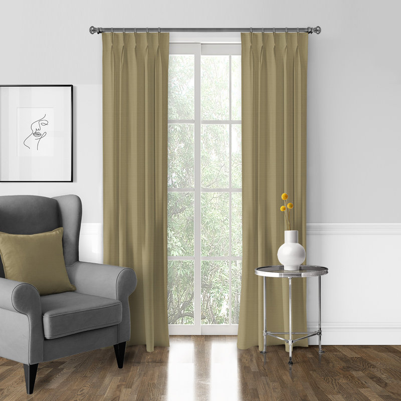 Panneau de rideau simple obscurcissant en polyester Elbasan, L 40 po x L 144 po