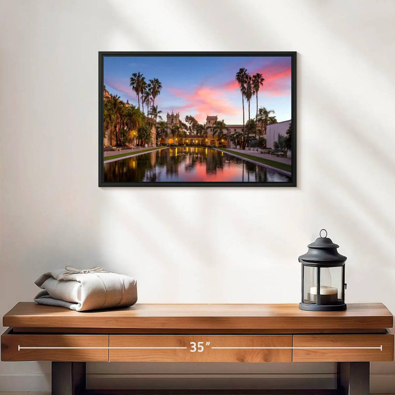 Casa De Balboa, 19 po x 13 po, Cadre flottant noir