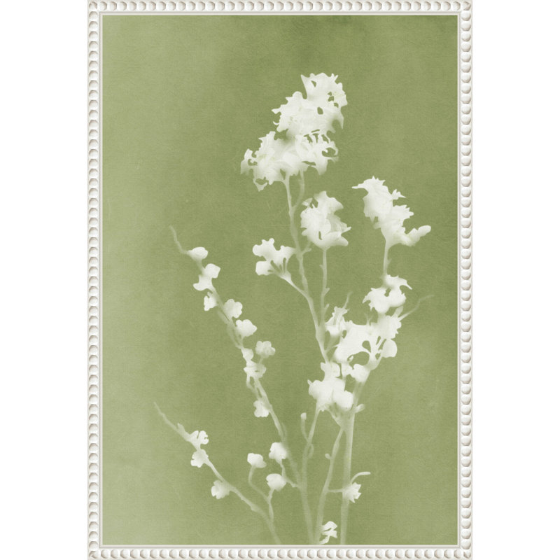 «Monograph Green Flowers» par Amini54, reproduction d'art sur toile encadrée, H 23 po x l 16 po