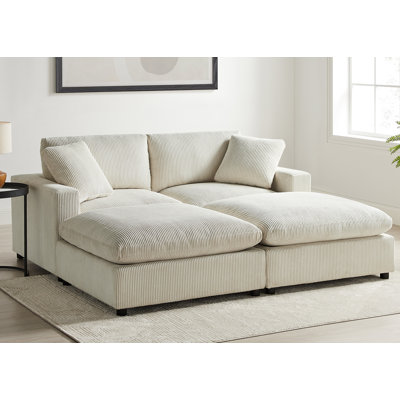 Vinessa 4-Piece Modular Down-Filled Sectional 