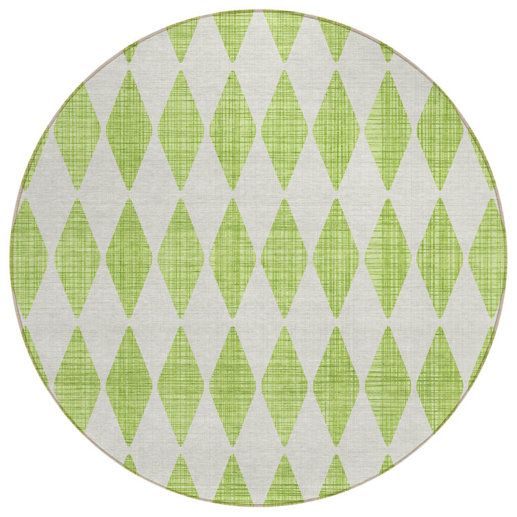 Fayme Washable Geometric Indoor / Outdoor Rug