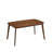  Rectangular Wood Dining Table, Walnut color