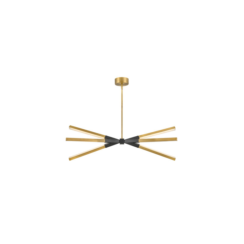 Rae LED Linear, Lacquered Brass