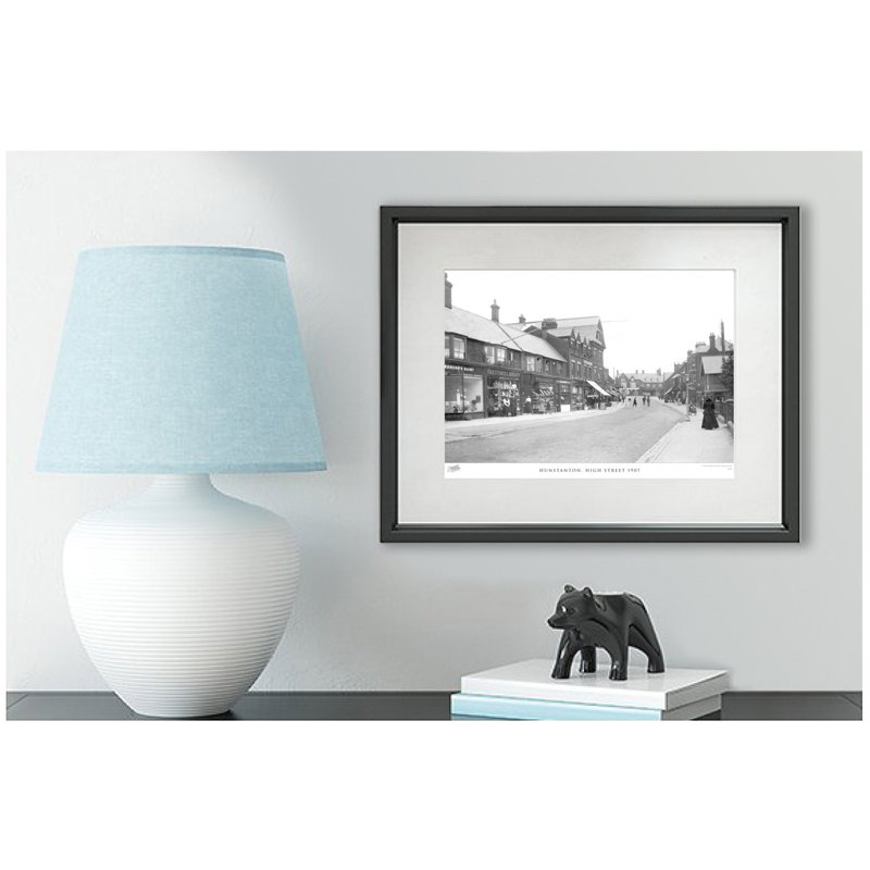 Hunstanton, High Street 1907 by Francis Frith - Single Picture Frame Print, 28cm H x 36cm W x 2.3cm D