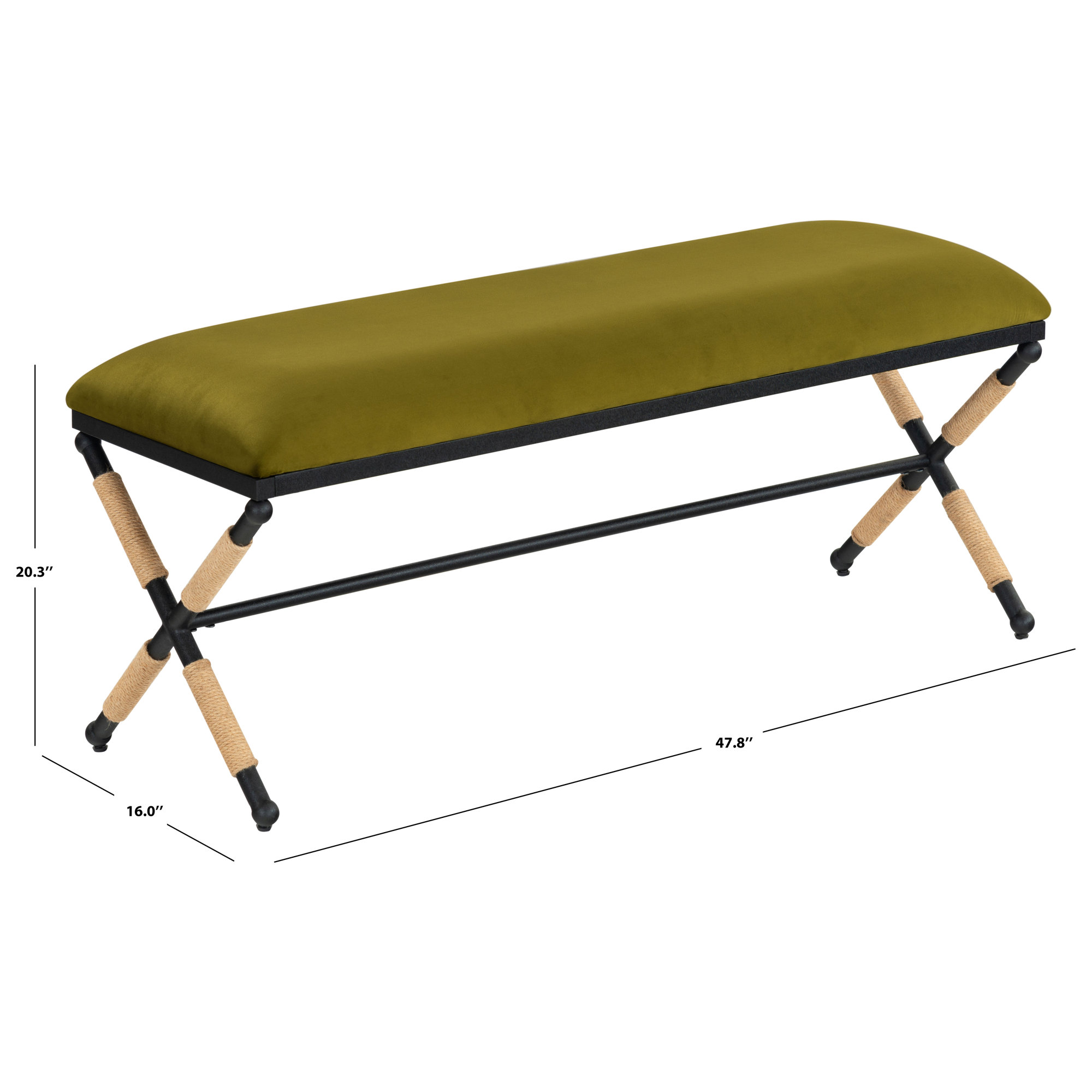 Bolivia Bench, Olive Green