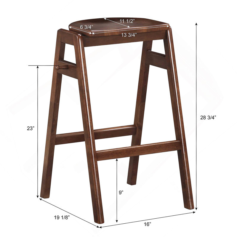 Tabourets de bar empilables Mid-Century Malvern