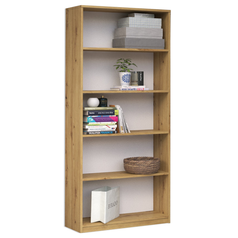 Paridhi Solid Wood Bookcase, (5 Shelves) 71.65"H x 31.5"W x 11.81"D