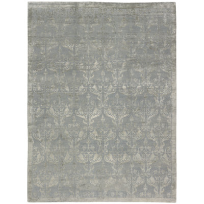 Niagara Hand-Knotted Area Rug in Riverstone