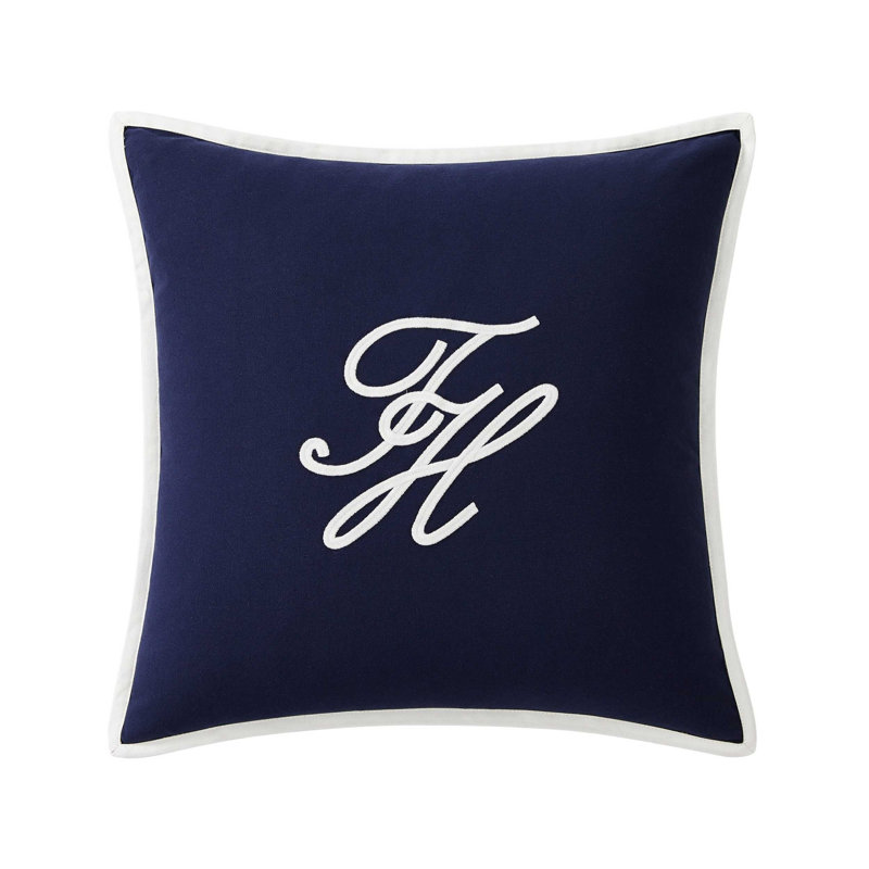 Coussin Tommy Hilfiger, Carrée, Swim Shop Monogram Blue