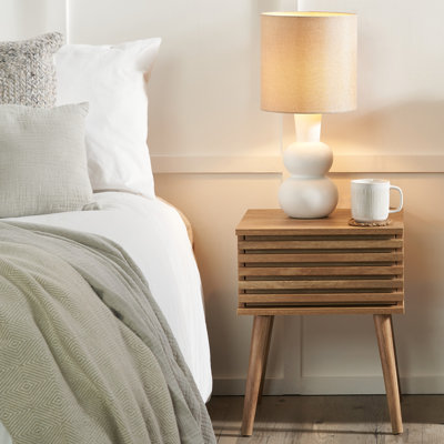 Teachey 40cm W Manufactured Wood Bedside Table