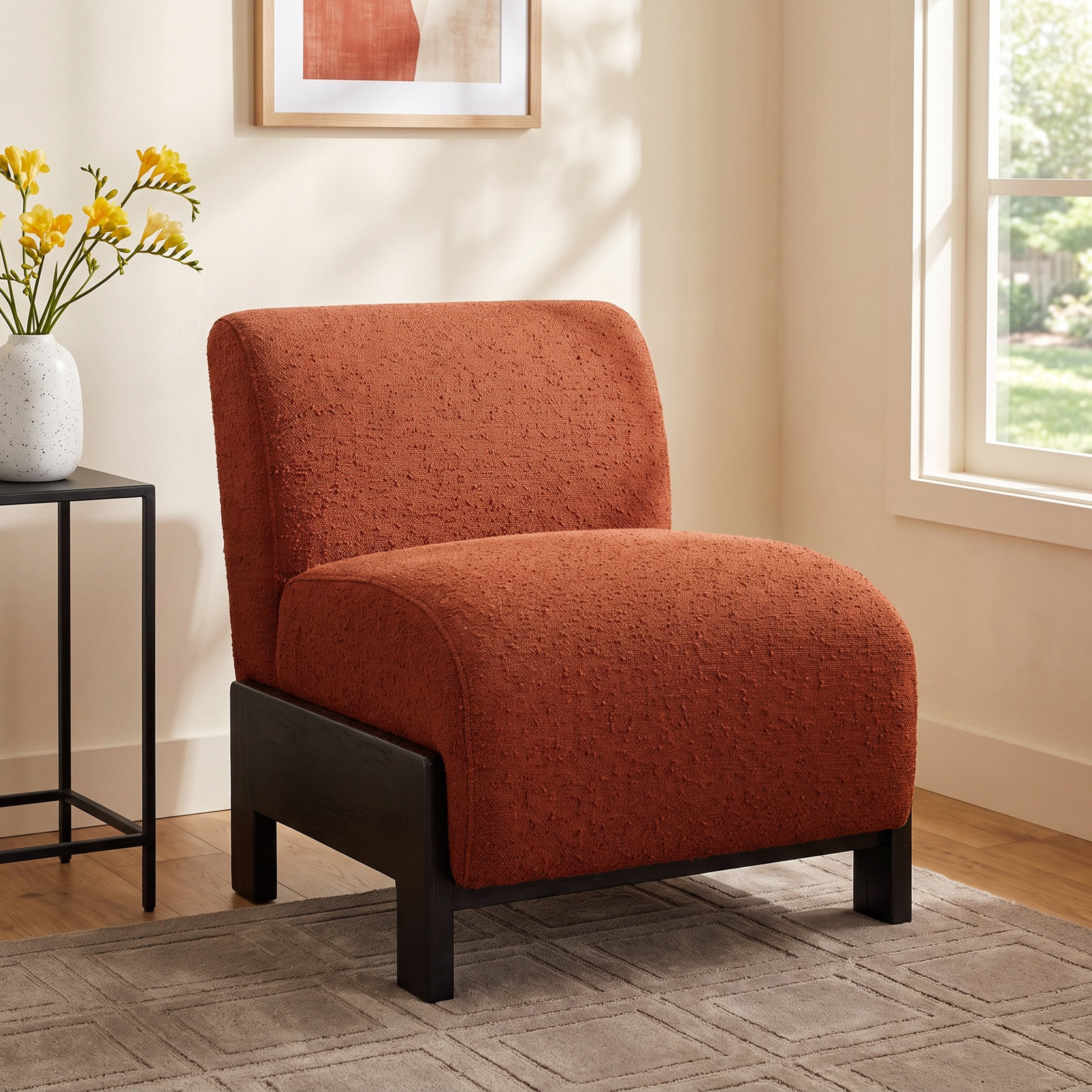 Daisetta Oak Accent Chair