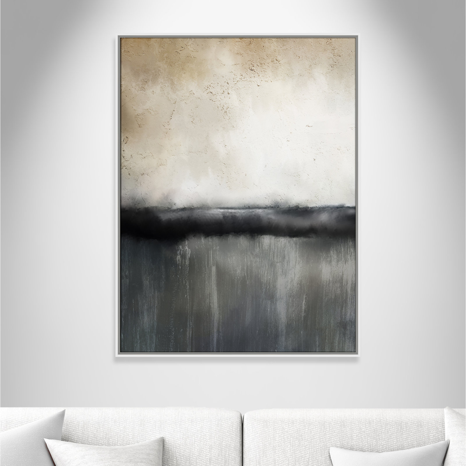 Dorota "Sunset" Print by Kimberly Allen, 41.5" H x 31.5" W, Picture Framed Canvas, White