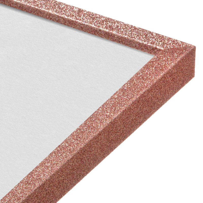 Cadre photo à paillettes, Rose, 12 po x 12 po, 12 po x 12 po