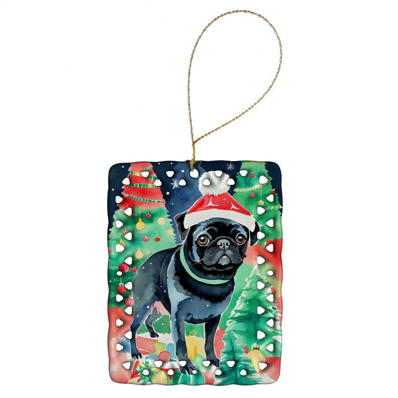 Ornement en porcelaine de Noël carlin, Carlin 3589