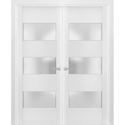 Portes françaises en verre givré Lucia