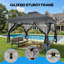 Auvent 10 x 15 pi avec auvent et moustiquaire pour la pelouse, le jardin, la cour et le patio-132802311