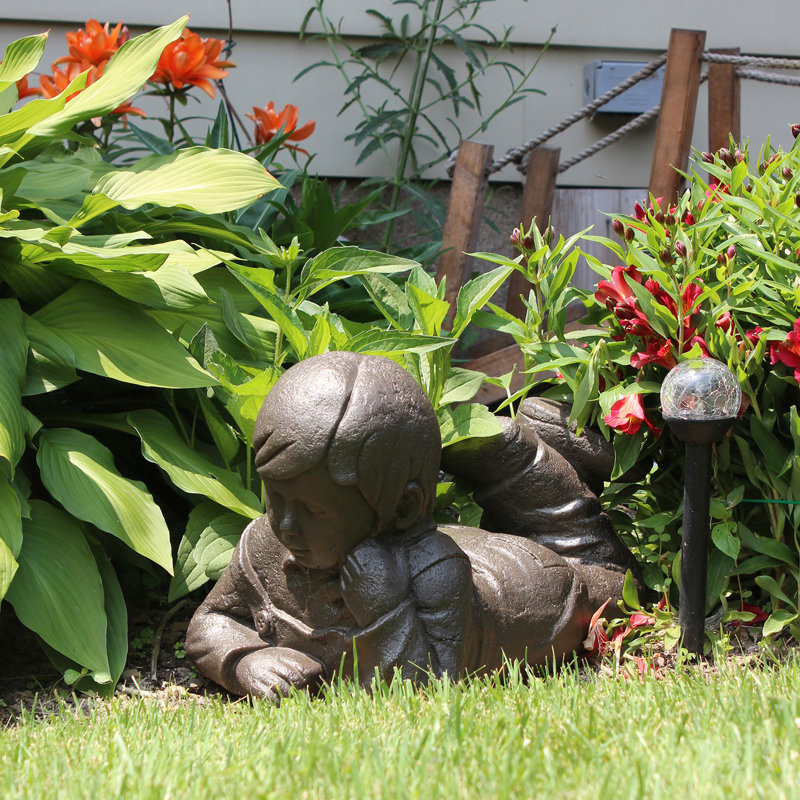 Statue Hilarion Desmond Day Dreaming Boy, Bronze