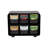 Mind Reader Tea Bag Organizer, Tea Station Organizer, Countertop Storage, Kitchen, Plastic, 10.25"L x 3.25"W x 7.75"H
