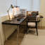 Bureau en L noir en bois massif-1399809576