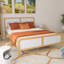 Lit plateforme en bois massif de style moderne pour enfants, adolescents et adultes-823584095