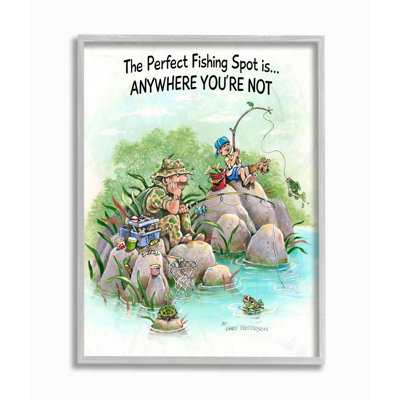 «Perfect Fishing Sport Funny Sports Design» par Gary Patterson - impression d'art graphique