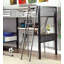 Lit superposé simple en forme de L moderne avec lit simple en coin de style contemporain et poste de travail pour une utilisation et un confort accrus de l'espace