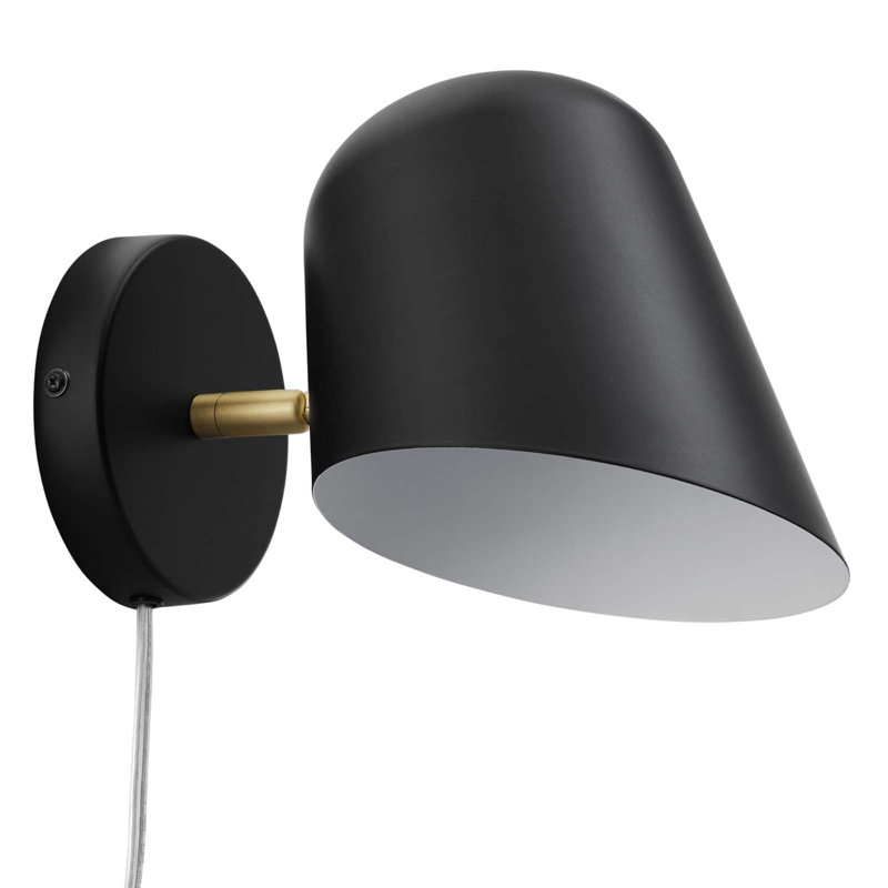 Applique murale pivotante Briana, Noir