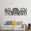 Œil de tigre blanc sur toile-244699941