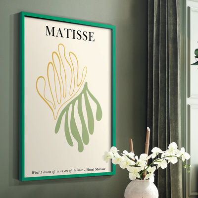 Matisse CDL XXXV, reproduction encadrée - bois massif