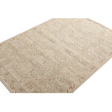 Distressed Homage Hand Knotted Wool Geometric Area Rug