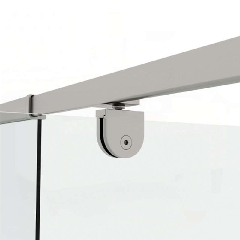 Porte de douche en verre 38-42 "x H 71" Piovt, Chrome chrome