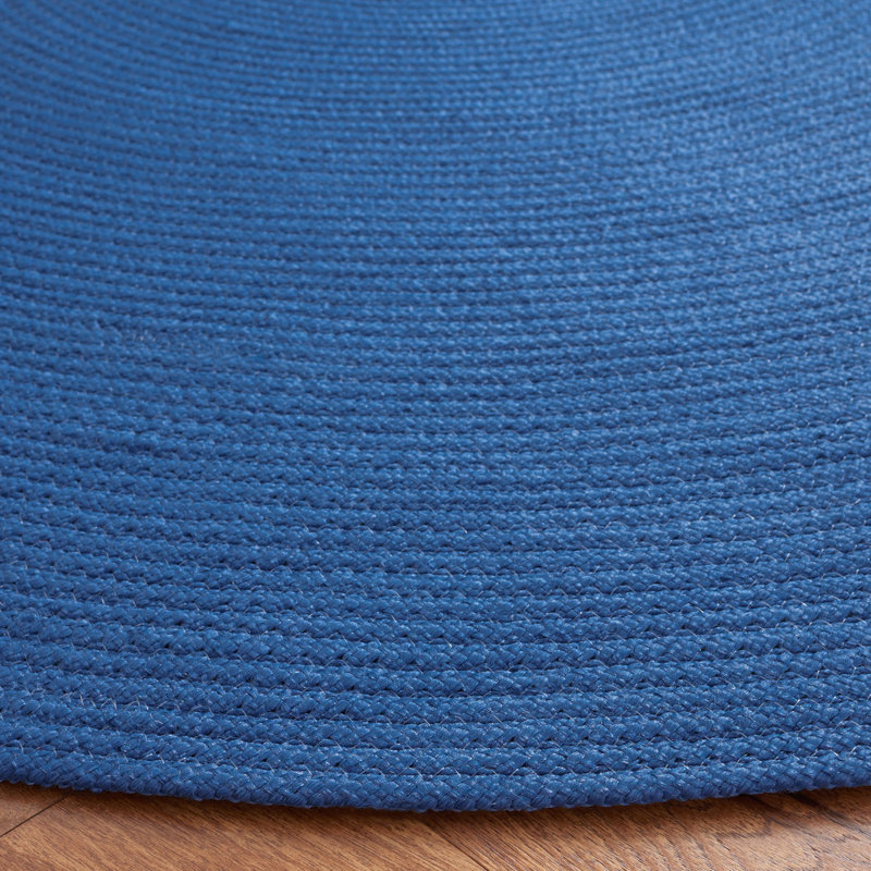 Alish Hand Woven Performance Solid Color Rug, Round 6'
