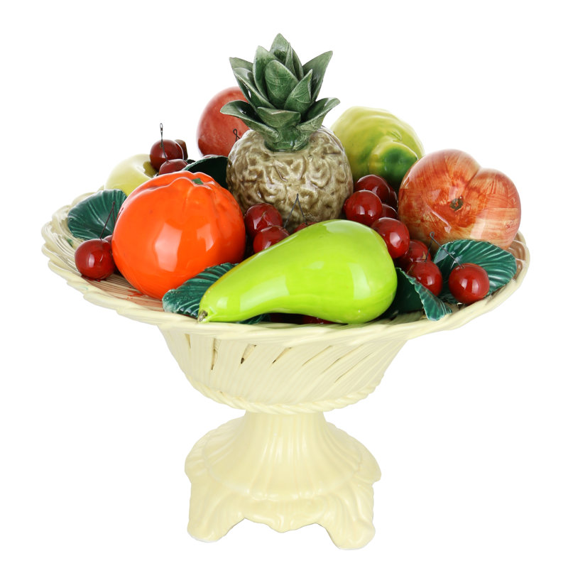 Centre de table pour fruits Crain Authentic Capodimonte