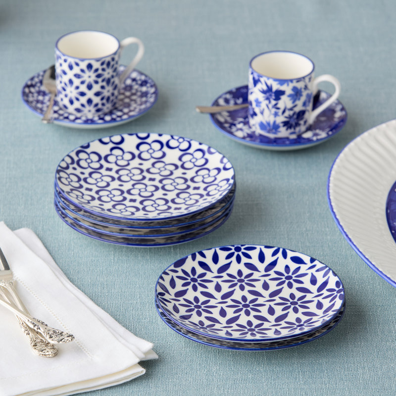 Madison Set of 6 Canape Plate, 6" 6 asst