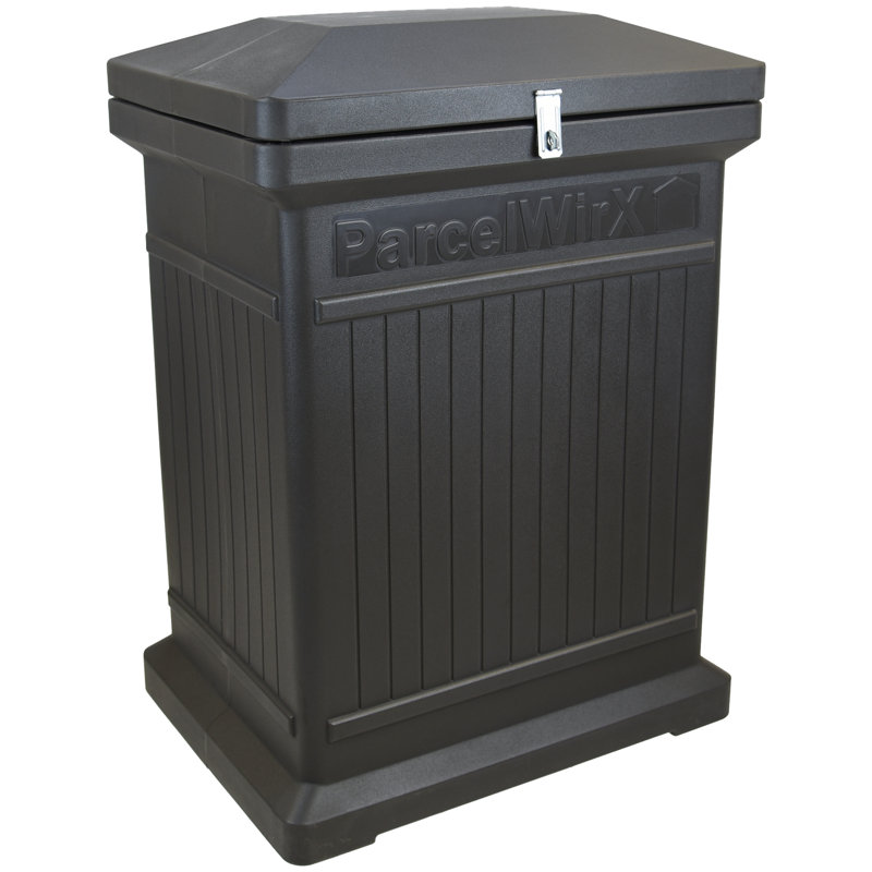 Graphite Large Lockable Plastic Package Delivery Box