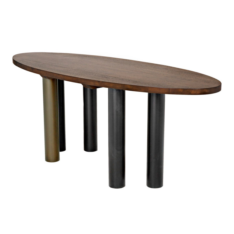 Journal Oval Walnut Wood Dining Table