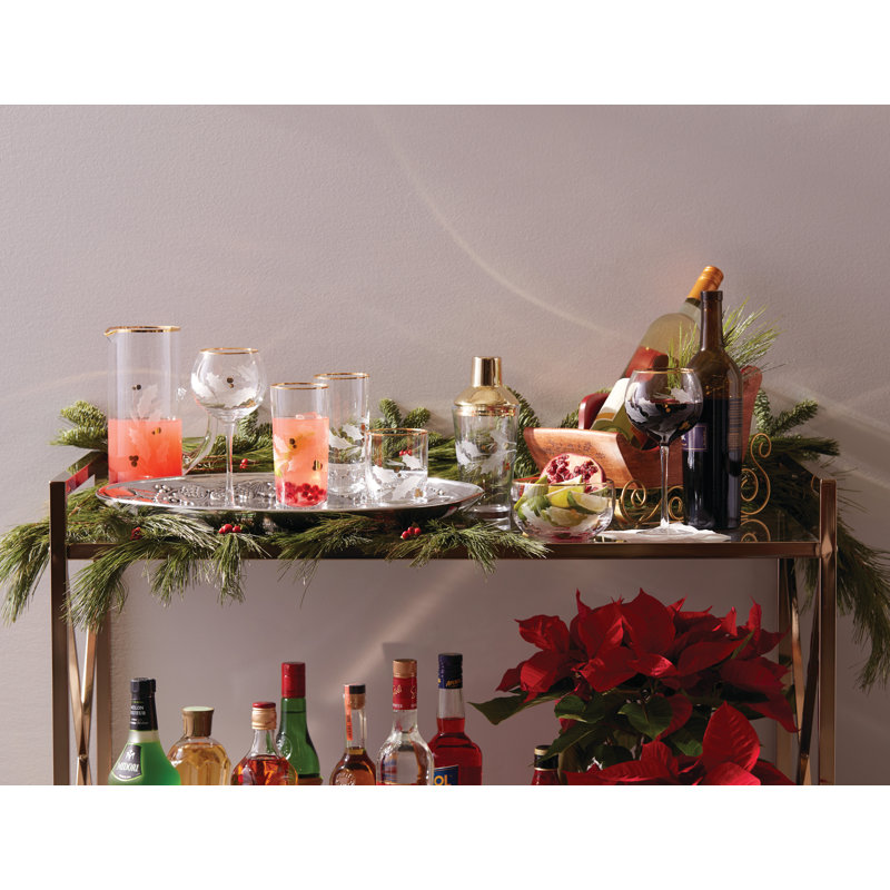 Holiday Gold 4-Piece Glassware Set