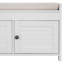 Banc de rangement avec 3 portes en forme de volet, banc à chaussures avec coussin amovible et espace de rangement caché-96322500