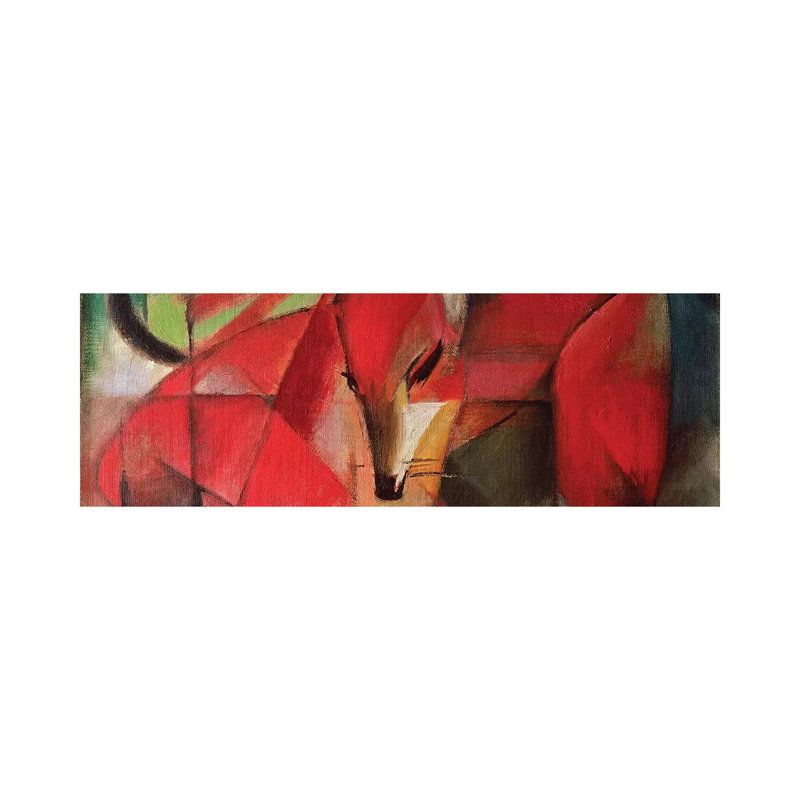 The Fox, 1913 by Franz Marc - Wrapped Canvas Panoramic Painting, 30.48 cm H x 91.44 cm W x 1.91 cm D