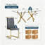 Ensemble de salle à manger 5 pièces Modern Glam-405348500-405809831