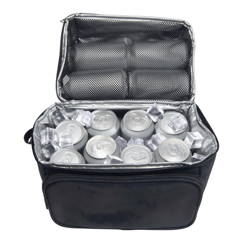 Glacière de camping, boîte à lunch de chantier, sac à lunch à coque souple pour chantiers de construction, travail et usage quotidien, noir