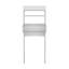 Au-dessus de l'armoire de toilette H 63 po, deux tablettes, porte double
