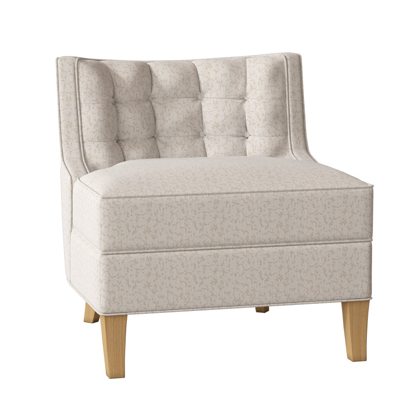 Social Tufted Slipper Chair, Elise Flax, Amber